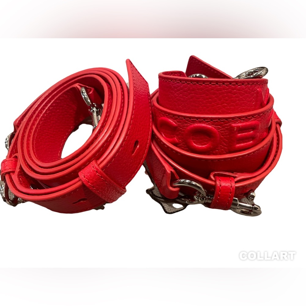 NWT Marc Jacobs Textured Leather Strap Geranium M0014865-612